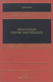 Negotiation theory and strategy by Russell Korobkin