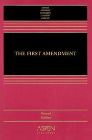 Cover of: The First Amendment