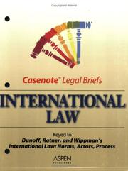 Cover of: Casenote Legal Briefs by Casenotes