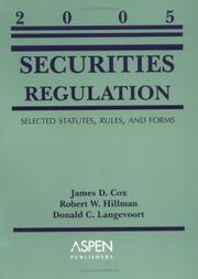 Cover of: Securities Regulation, 2005: Selected Statutes, Rules, and Forms