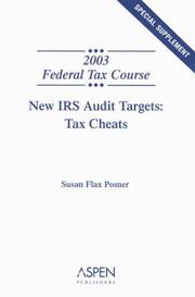 Cover of: New IRS audit targets by Susan Flax Posner