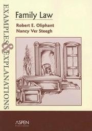 Cover of: Family Law: Examples and Explanations (Examples & Explanations Series)