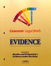 Cover of: Casenote Legal Briefs by Casenotes