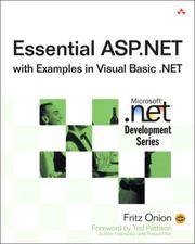Cover of: Essential ASP.NET with Examples in Visual Basic .NET