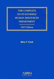 Cover of: Complete Do-It-Yourself Human Resources Department, 2005 Edition with CD-ROM