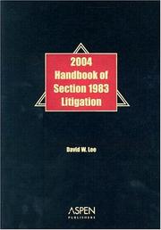 Cover of: Handbook of Section 1983 Litigation by David W. Lee
