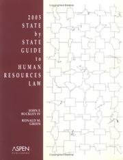 Cover of: 2005 State by State Guide to Human Resources Law (State By State Guide to Human Resources Law)