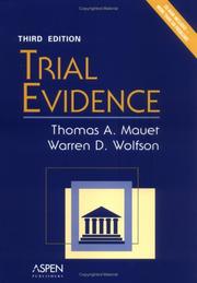 Cover of: Trial Evidence (Coursebook)