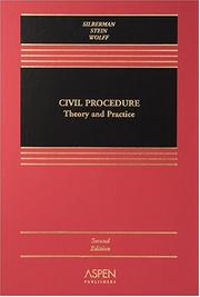 Cover of: Civil Procedure: Theory And Practice (Casebook)