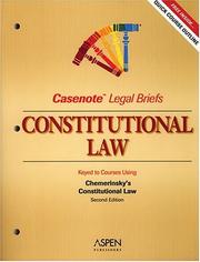 Cover of: Constitutional Law by Casenotes