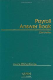 Cover of: Payroll Answer Book by Joanne Mitchell-George