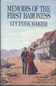 Cover of: Memoirs of the first baroness