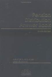 Cover of: Pension Distribution Answer Book, 2006 Edition