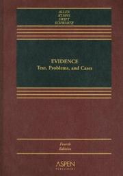 Cover of: Evidence by 