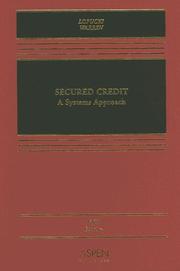 Cover of: Secured Credit by Lynn M. LoPucki, Elizabeth Warren (undifferentiated)