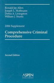 Cover of: Comprehensive Criminal Procedure, 2006 by Ronald Jay Allen