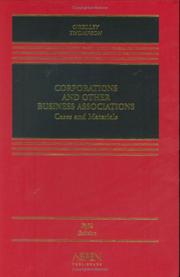 Cover of: Corporations And Other Business Associations: Cases and Materials