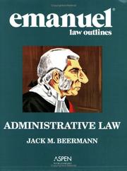 Cover of: Emanuel Law Outlines by Jack M. Beermann