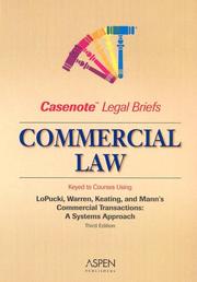 Cover of: Casenote Legal Briefs | Casenotes