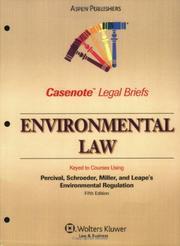 Cover of: Environmental Law by Casenotes