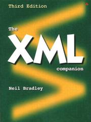 Cover of: The XML Companion (3rd Edition) | Neil Bradley