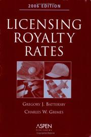 Cover of: Licensing Royalty Rates 2006
