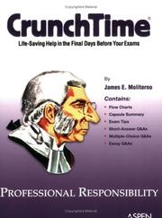 Cover of: CrunchTime: Professional Responsibility