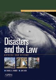 Cover of: Disasters And the Law: Katrina And Beyond (Aspen Elective)