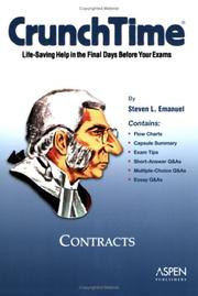 Cover of: CrunchTime: Contracts (Crunchtime)