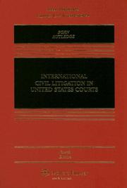 Cover of: International Civil Litigation in United States Courts