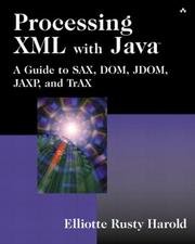 Cover of: Processing XML with Java by Elliotte Rusty Harold