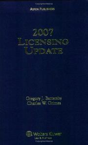 Cover of: Licensing Update, 2007 Edition by Battersby