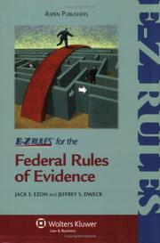 Cover of: E-Z Rules for the Federal Rules of Evidence (E-Z Rules)
