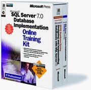 Cover of: Microsoft SQL Server 7.0 Database Implementation Online Training Kit by Microsoft Corporation