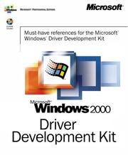 Cover of: Microsoft(r) Windows(r) 2000 Driver Development Kit