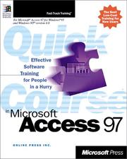 Cover of: Quick Course(r) in Microsoft(r) Access 97 by Online Press Inc.