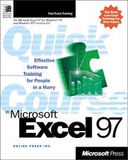 Cover of: Quick Course(r) in Microsoft(r) Excel 97 by Online Press Inc.