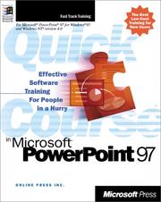 Cover of: Quick Course(r) in Microsoft(r) PowerPoint(r) 97 by Online Press Inc.