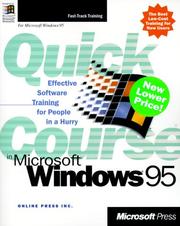 Cover of: Quick Course(r) in Microsoft(r)  Windows(r) 95 by Online Press Inc.