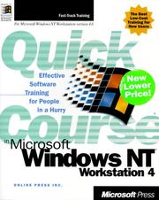 Cover of: Quick Course(r) in Microsoft(r) Windows NT(r) Workstation 4 by Online Press Inc.