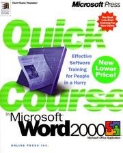 Cover of: Quick Course(r) in Microsoft(r) Word 2000