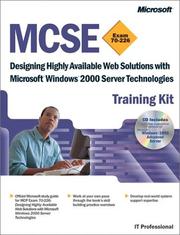 Cover of: Designing Highly Available Web Solutions with Microsoft Windows 2000 Server Technologies