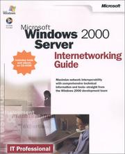 Cover of: Microsoft Windows 2000 Server Internetworking Guide