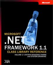 Cover of: Microsoft .NET Framework 1.1 Class Library Reference Vol. 7 by Microsoft Corporation