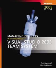 Cover of: Managing Projects with Microsoft  Visual Studio  Team System (Pro-Developer)