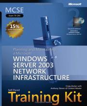 Cover of: MCSE Self-Paced Training Kit (Exam 70-293): Planning and Maintaining a Microsoft Windows Server 2003 Network Infrastructure, Second Edition