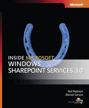 Cover of: Inside Microsoft  Windows  SharePoint  Services 3.0 (Pro Developer) (Pro Developer)