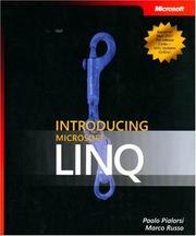 Cover of: Introducing Microsoft  LINQ