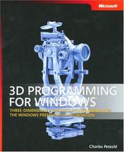 Cover of: 3D Programming for Windows (Pro - Developer) by Charles Petzold