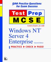Cover of: Test Prep McSe: Windows Nt Server 4 Enterprise (Testprep Series)